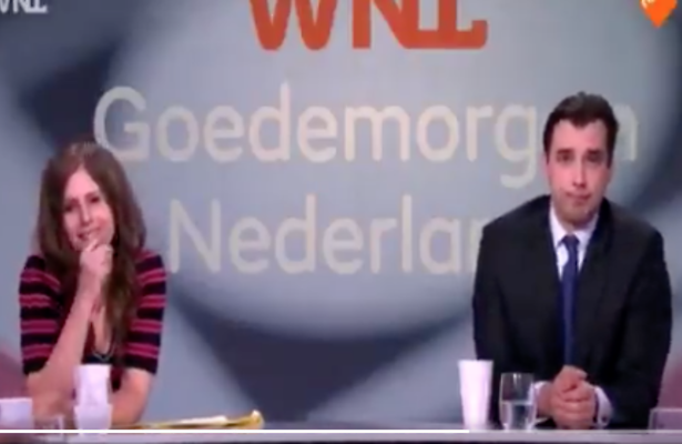 Oei. Thierry Baudet kondigt NOS Journaal live op tv aan als 'Fake news journaal'
